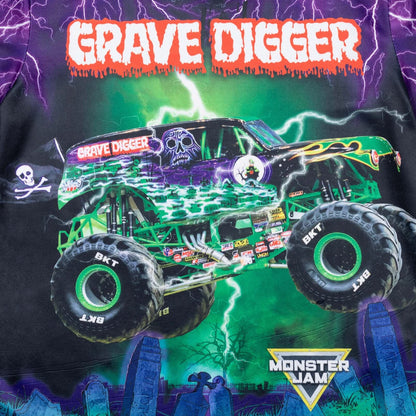 Monster Jam Megalodon El Toro Loco Grave Digger Monster Truck Toddler Boys 3 Pack T-Shirts Orange/Purple/Blue 4T